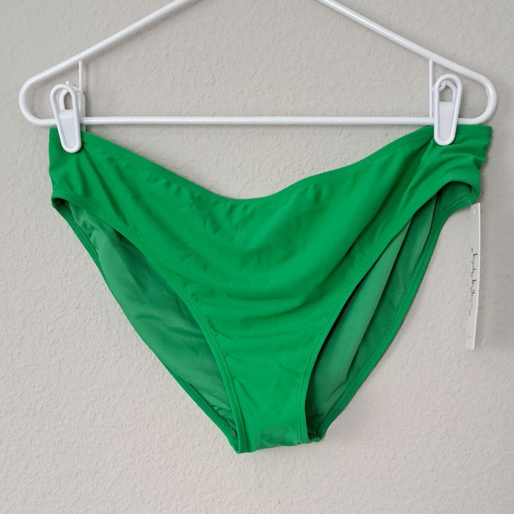 Nicole Miller Kelly Green Bikini Bottoms Large